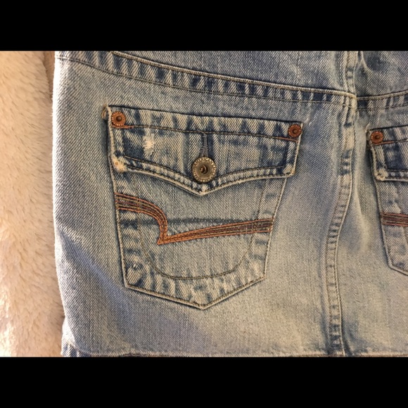 Blue American eagle jean skirt - Picture 6 of 7